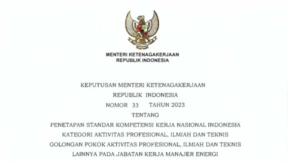 skkni manajer energi terbaru enerco nusantara training